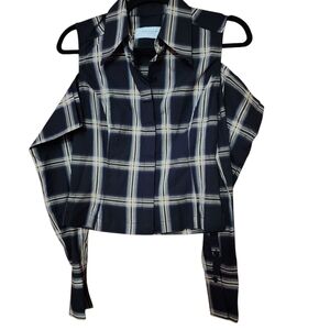 Equipment Femme Cold Shoulder Womens Long Sleeved Top Size 2